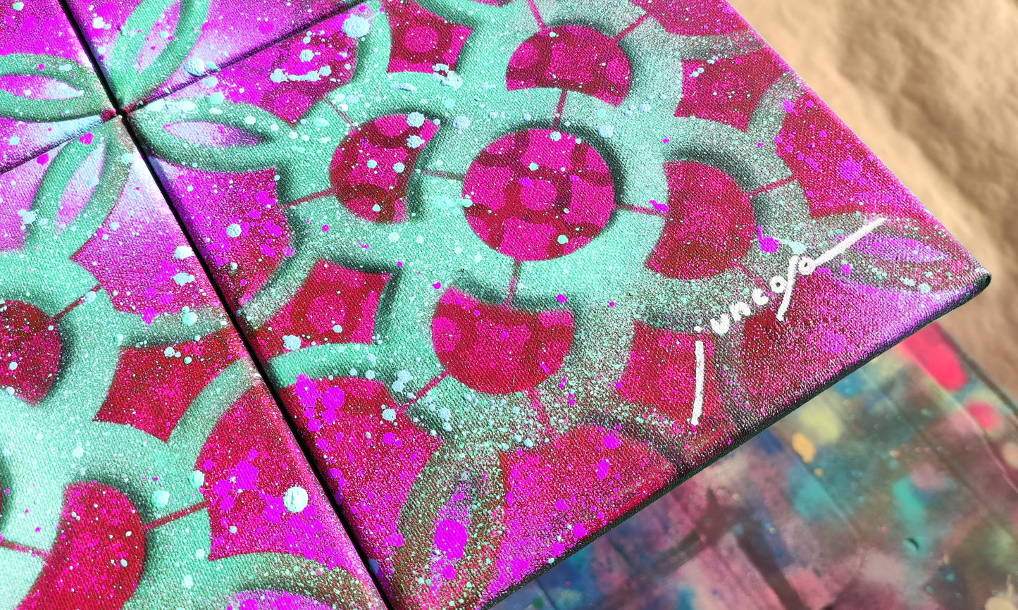 Origen Fucsia y Turquesa